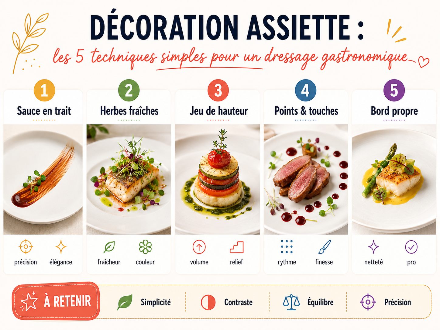 techniques simples decoration assiette
